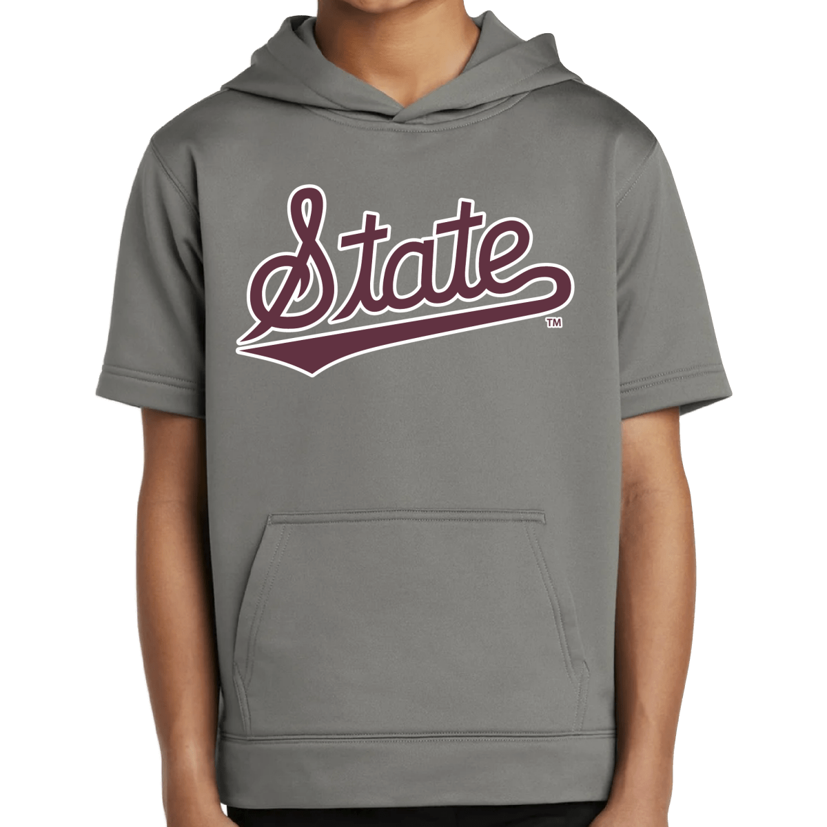 Mississippi State Baseball Youth Short Sleeve Hoodie - Shop B - Unlimited - youth toddler