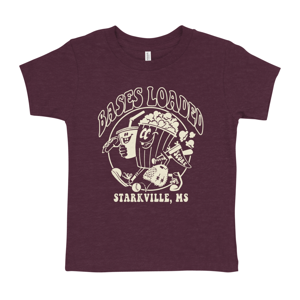 Mississippi State Bases Loaded Toddler T-Shirt - Shop B - Unlimited - youth tee