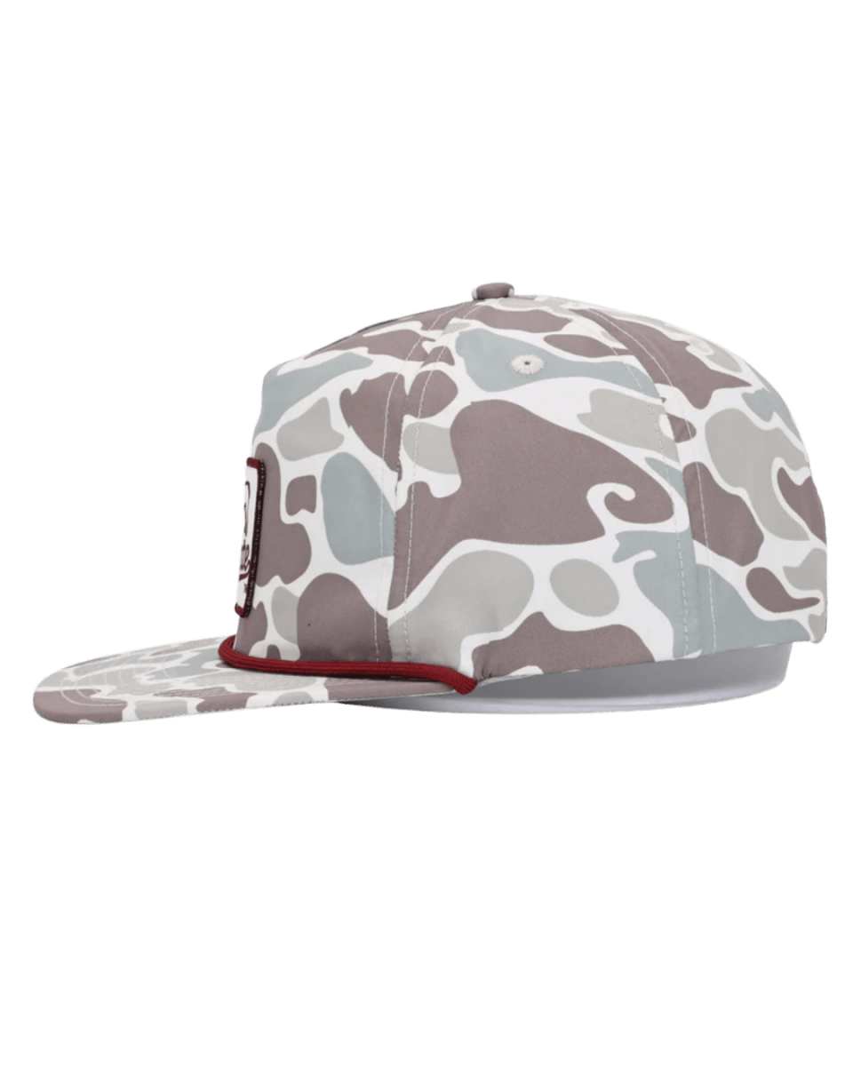 Mississippi State Bulldog Poly Rope Camo Hat - Shop B - Unlimited - caps adjustable