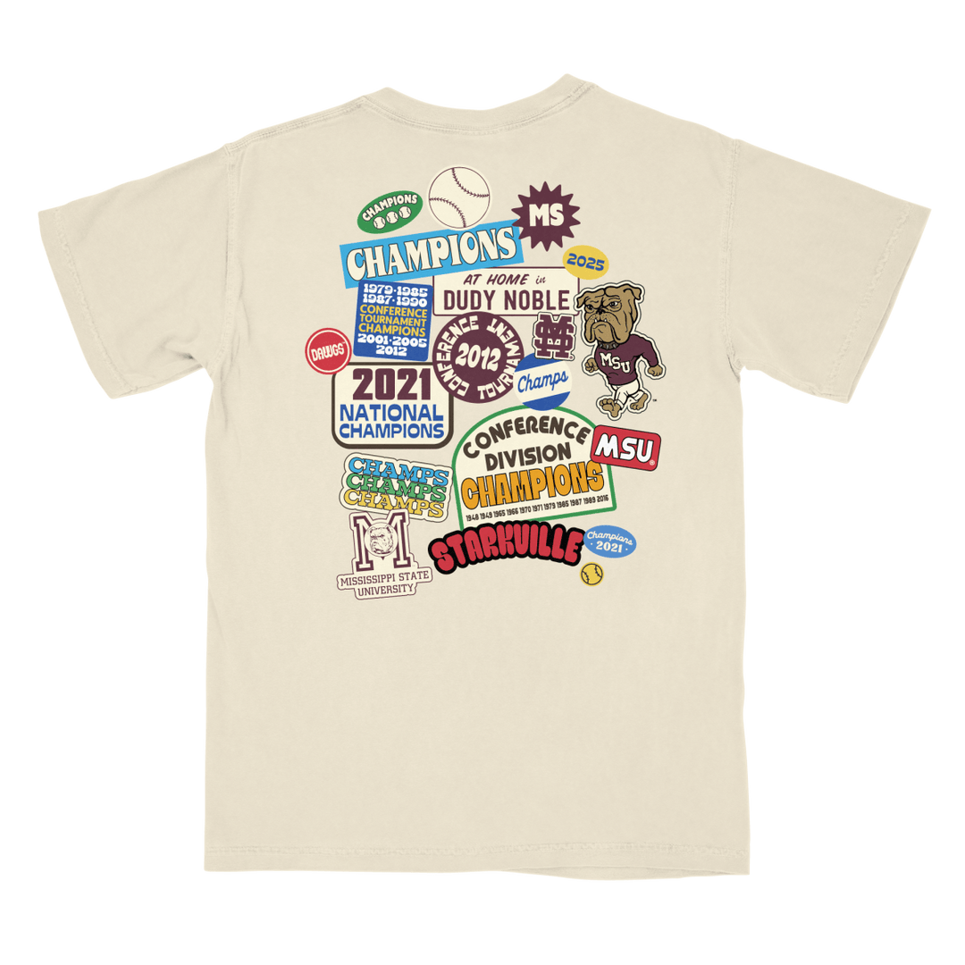 Mississippi State Button Stash T-Shirt - Shop B - Unlimited - men tee