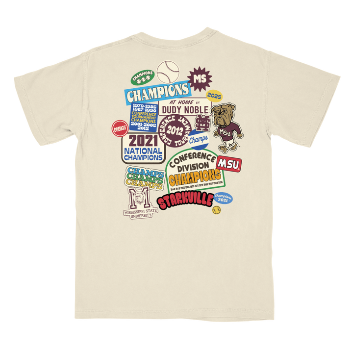 Mississippi State Button Stash T-Shirt - Shop B - Unlimited - men tee
