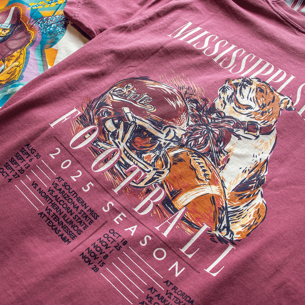 Mississippi State Football Schedule 2025 T-Shirt - Shop B - Unlimited - men tee