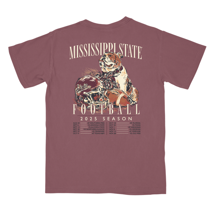 Mississippi State Football Schedule 2025 T-Shirt - Shop B - Unlimited - 