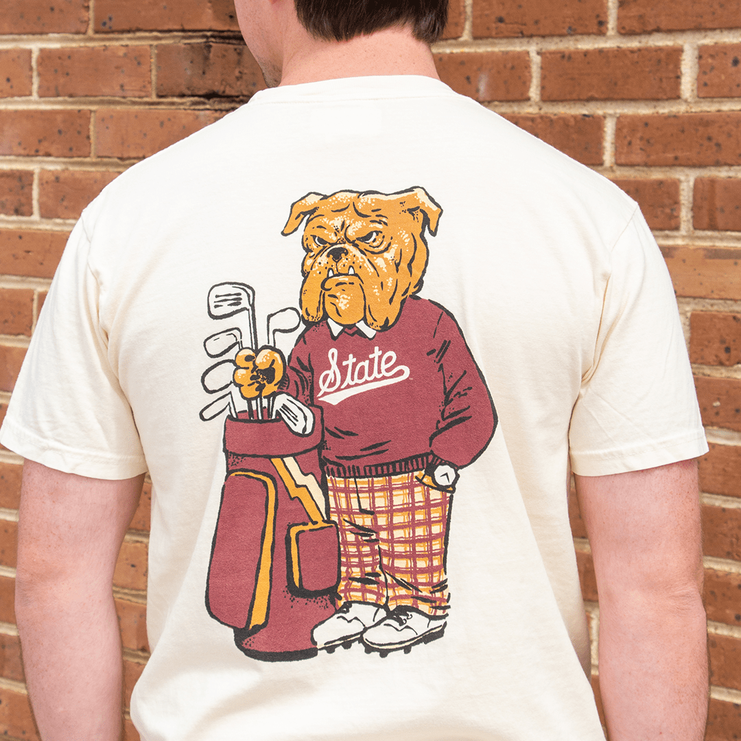 Mississippi State Golfing Bulldog T-Shirt - Game Day Apparel - 