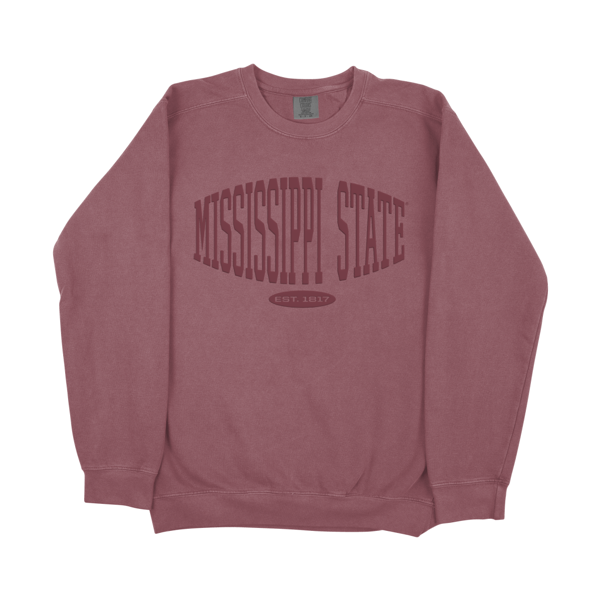 Mississippi State Monochrome Collegiate Crewneck Sweatshirt - Shop B - Unlimited - 