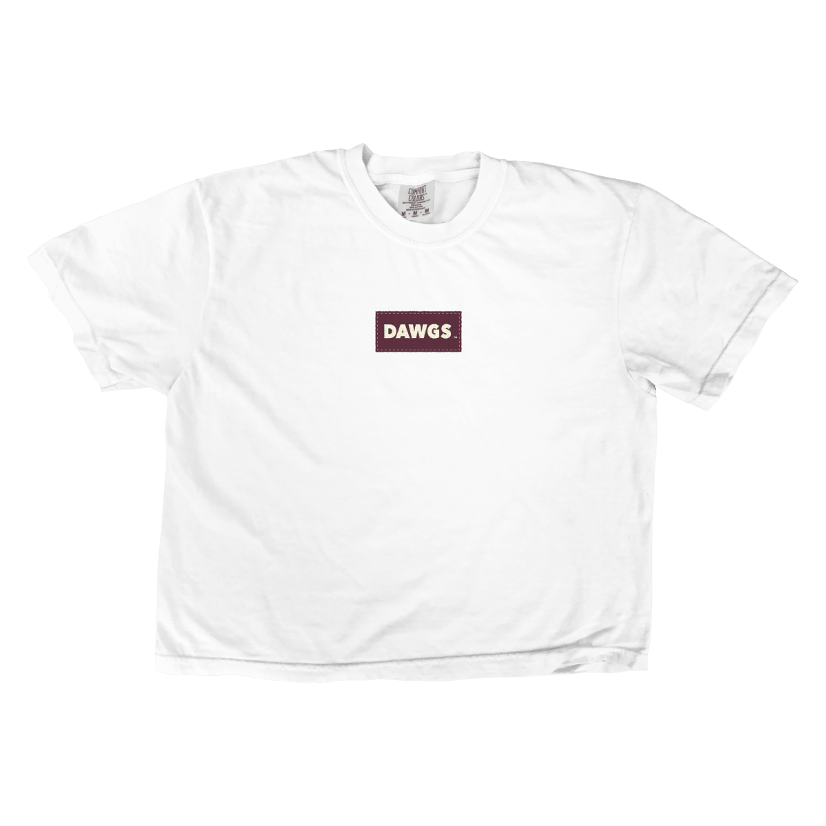 Mississippi State Patch Boxy Crop T-Shirt - Game Day Apparel - men tee