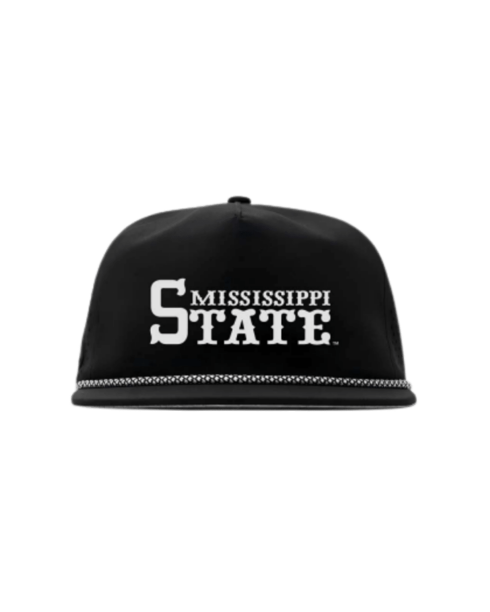 Mississippi State Performance Sunday Black Hovi Hat - Game Day Apparel - caps adjustable