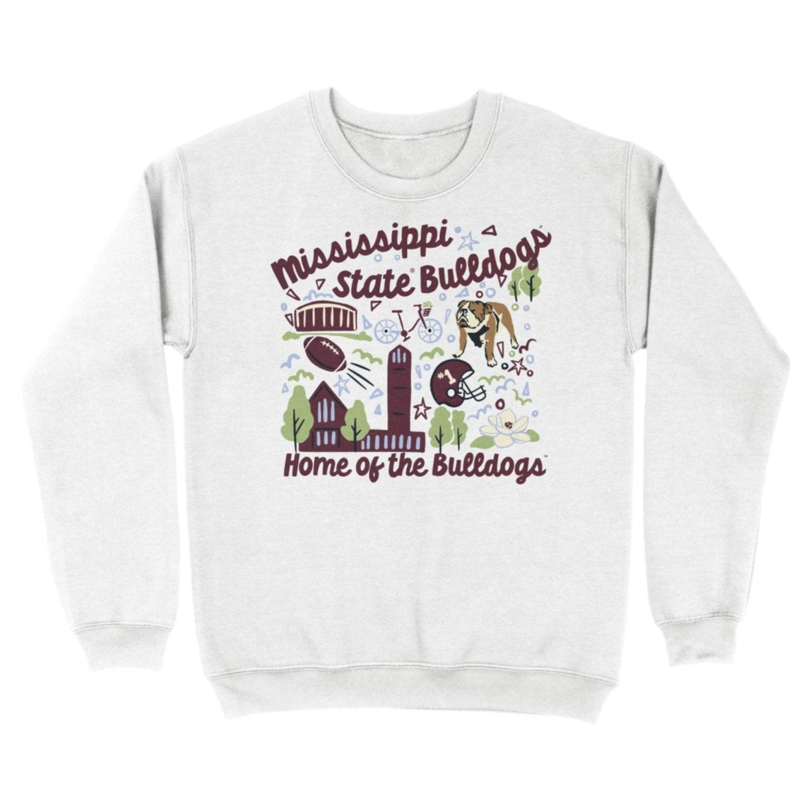 Mississippi State School Icons Sweatshirt - Shop B - Unlimited - men fleece