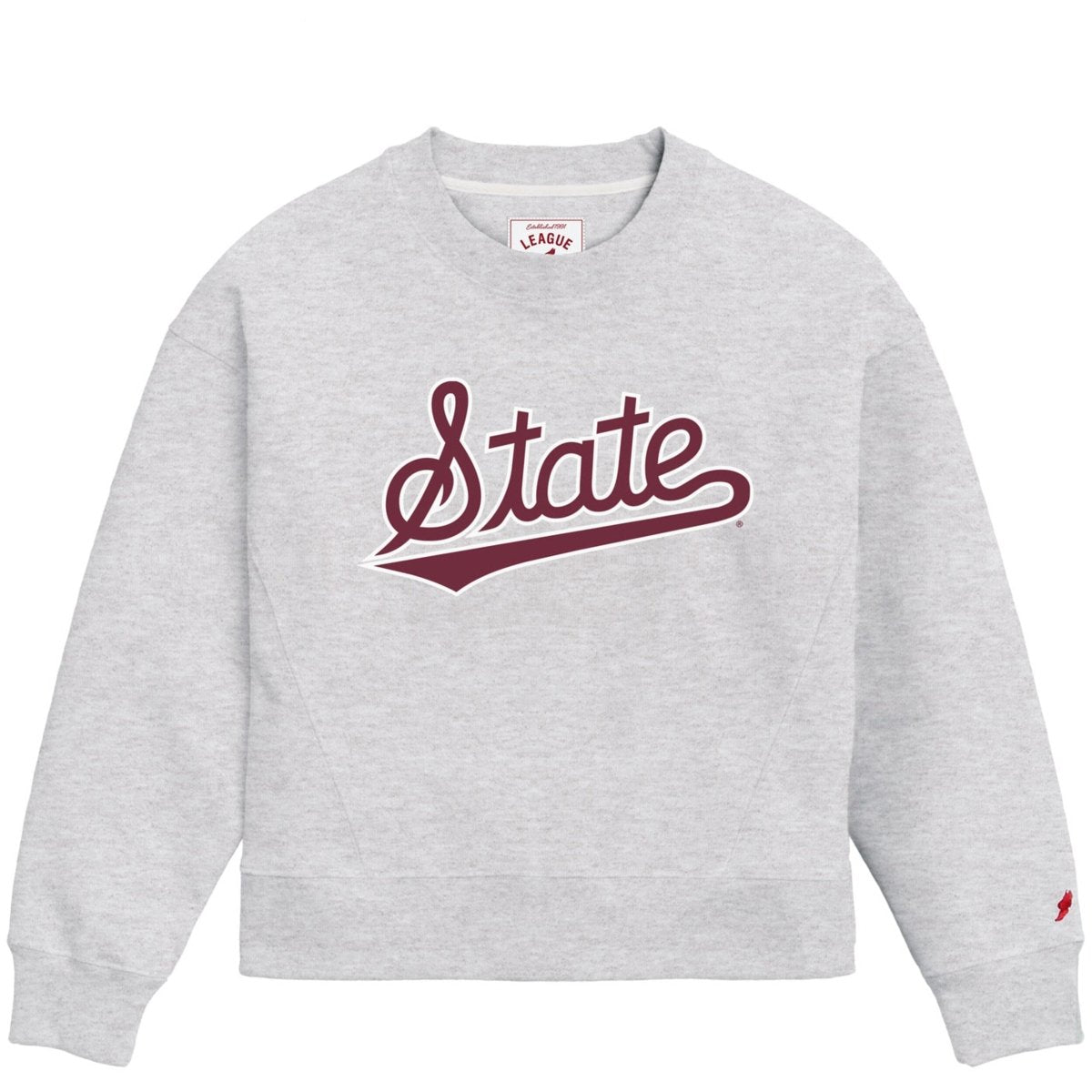 Mississippi State Script Boxy Crew Sweatshirt - Game Day Apparel -