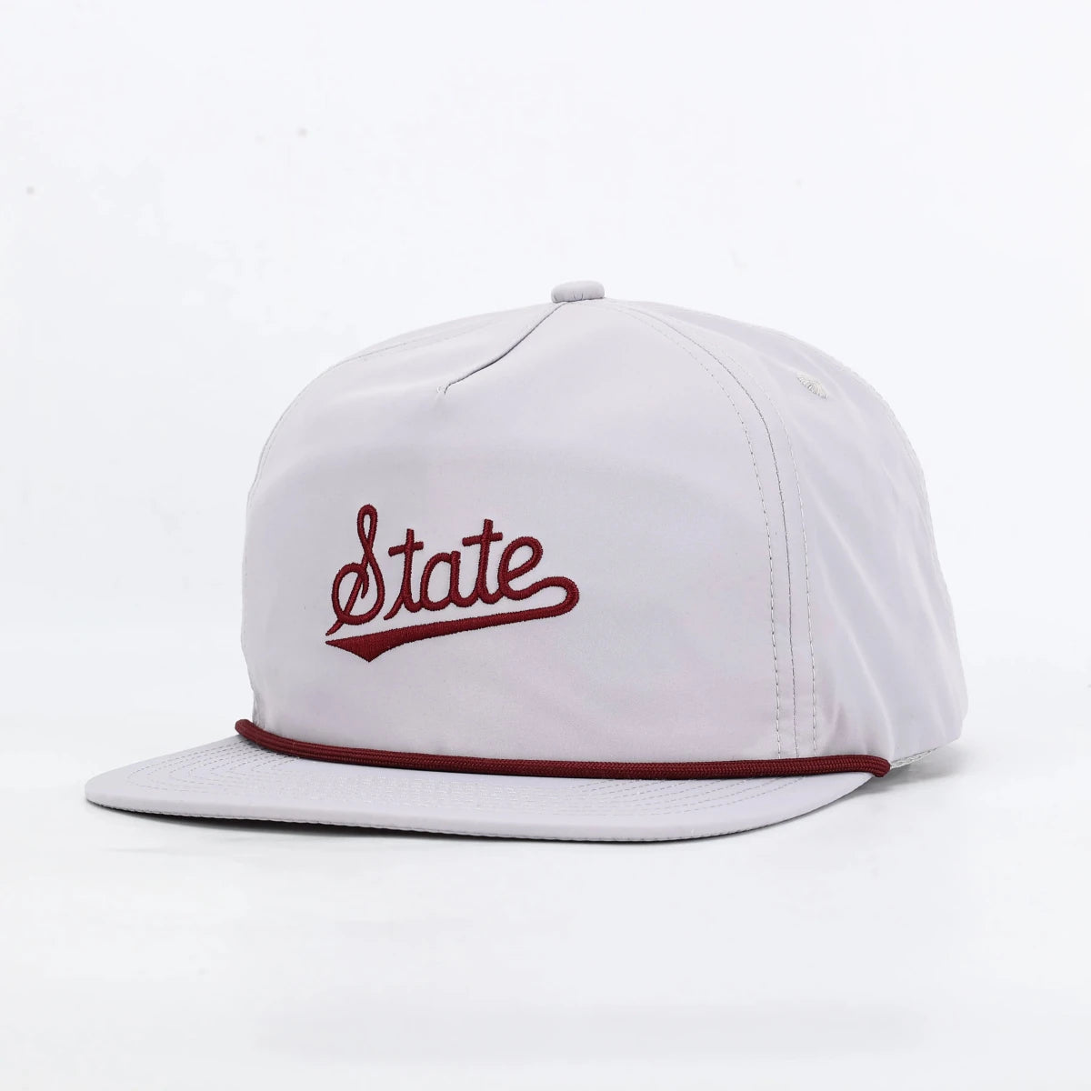 Mississippi State Script Poly Rope Hat - Game Day Apparel - Caps Adjustable