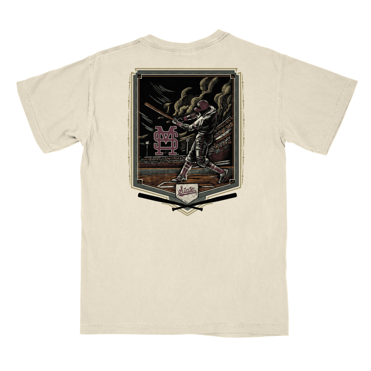 Mississippi State The Thunder Baseball Tee - Shop B - Unlimited - 