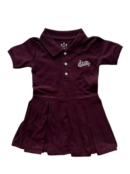 Mississippi State Toddler Team Polo Dress - Shop B - Unlimited - youth toddler