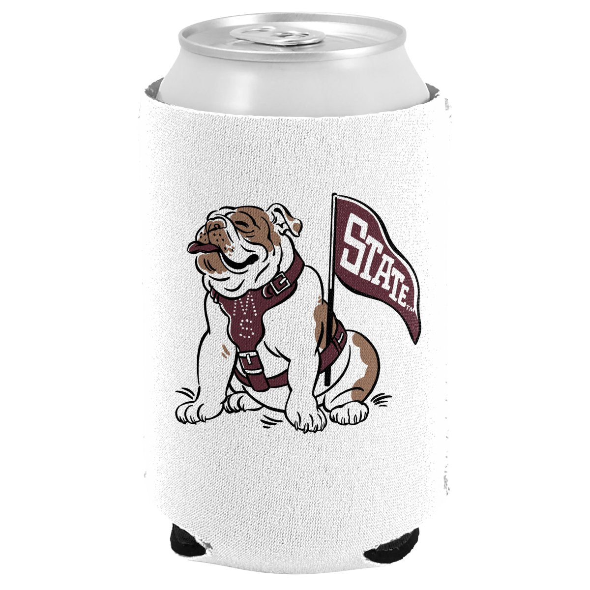 Mississippi State University Cartoon Mascot Can Cooler - Shop B - Unlimited - novelty drinkware