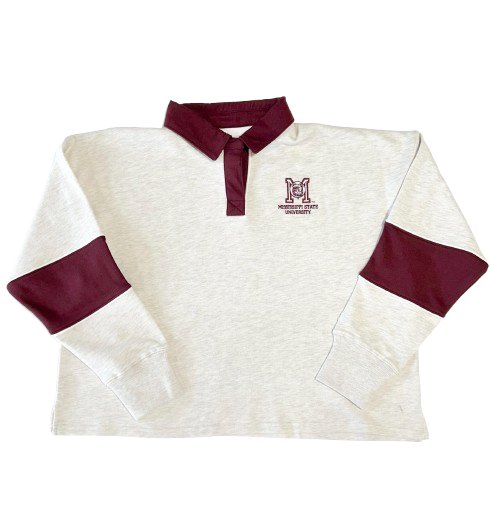 Mississippi State University Champion Super Fan Fleece Rugby Polo - Shop B - Unlimited - men resort