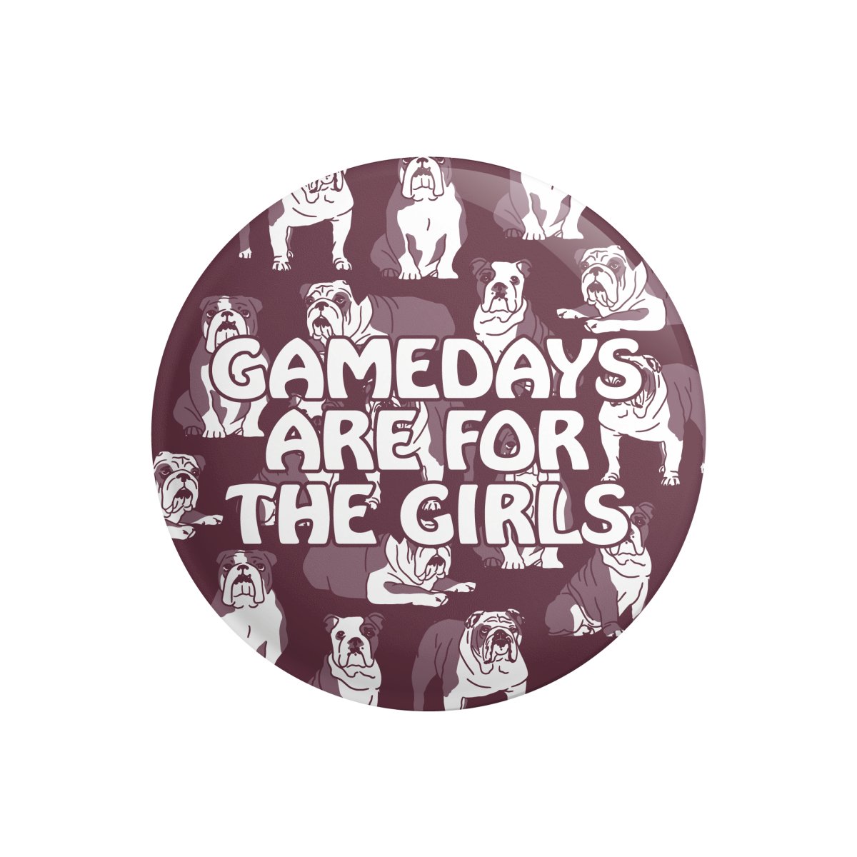 Mississippi State University Game Days Pals Button - Shop B - Unlimited - novelty pin