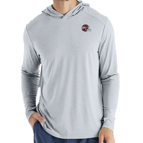 Mississippi State University Helmet Logo Free Fly Men's Shade Hoody - Shop B - Unlimited - men outerwear