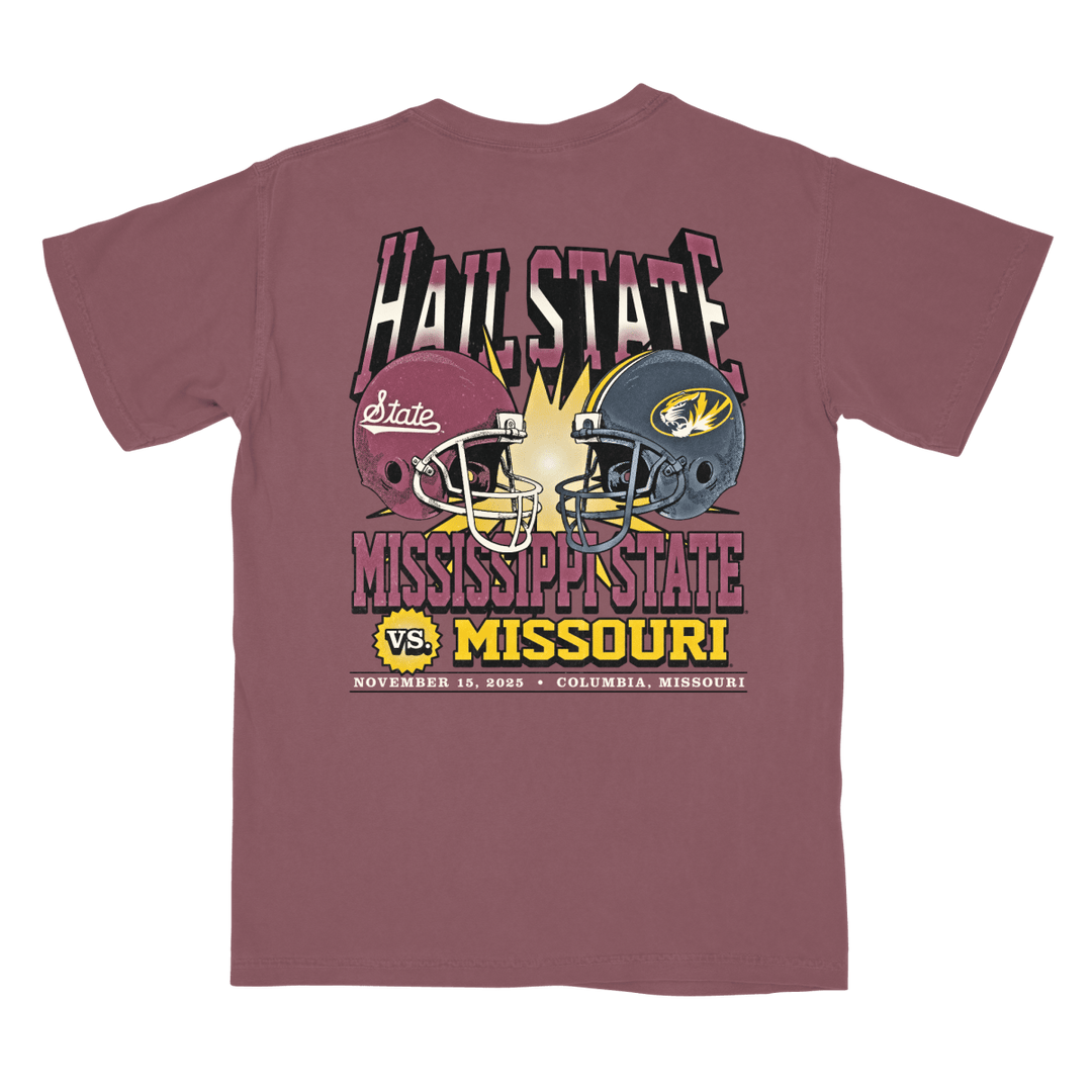 Mississippi State University vs. Missouri Game Day 2025 T-Shirt - Shop B - Unlimited - 
