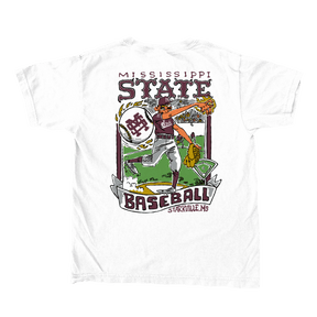 Mississippi State Wonky Baseball Cards PR Youth T-Shirt - Shop B - Unlimited - youth tee