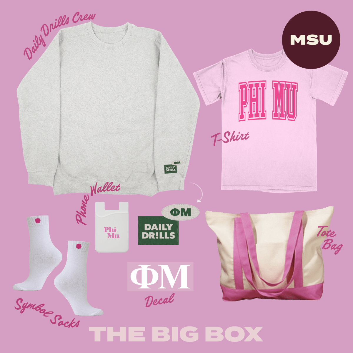 MSU 2025 Big Bid Day Box - Shop B - Unlimited - Bid Day Box 2024