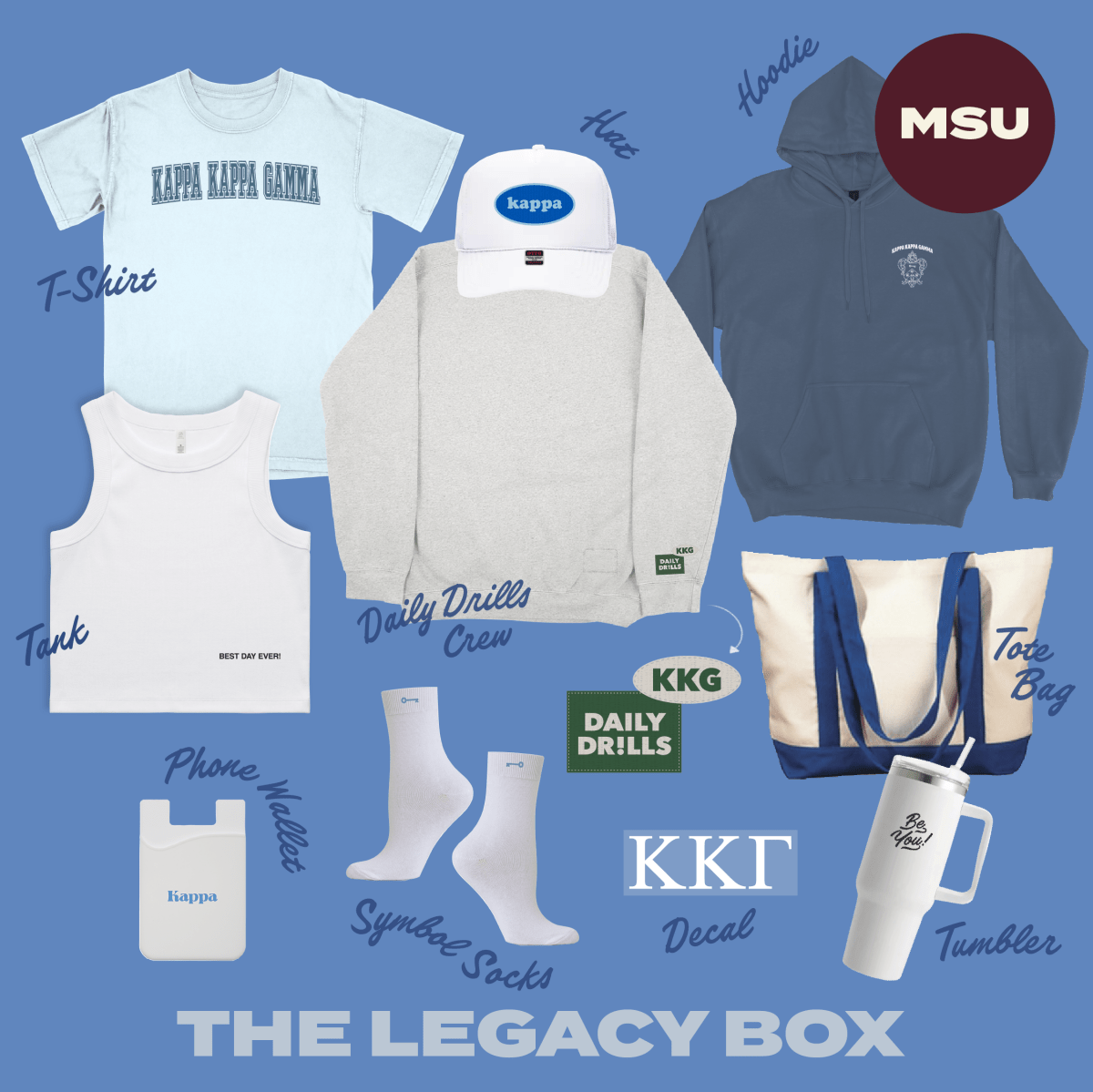 MSU 2025 Legacy Bid Day Box - Shop B - Unlimited - Bid Day Box 2024
