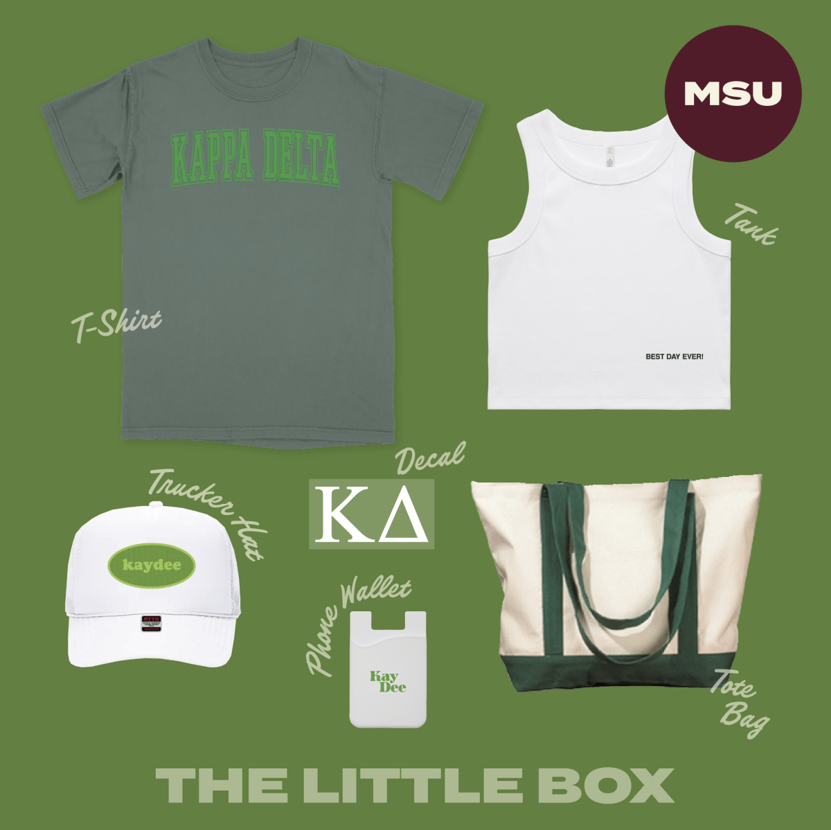 MSU 2025 Little Bid Day Box - Shop B - Unlimited - Bid Day Box 2024