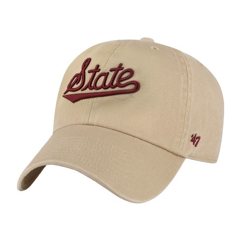 MSU 47 Brand Clean Up Khaki Hat - Shop B - Unlimited - caps adjustable