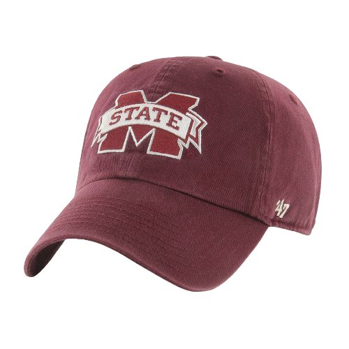 MSU 47 Brand Dark Maroon 47 Clean Up Hat - Shop B - Unlimited - caps adjustable