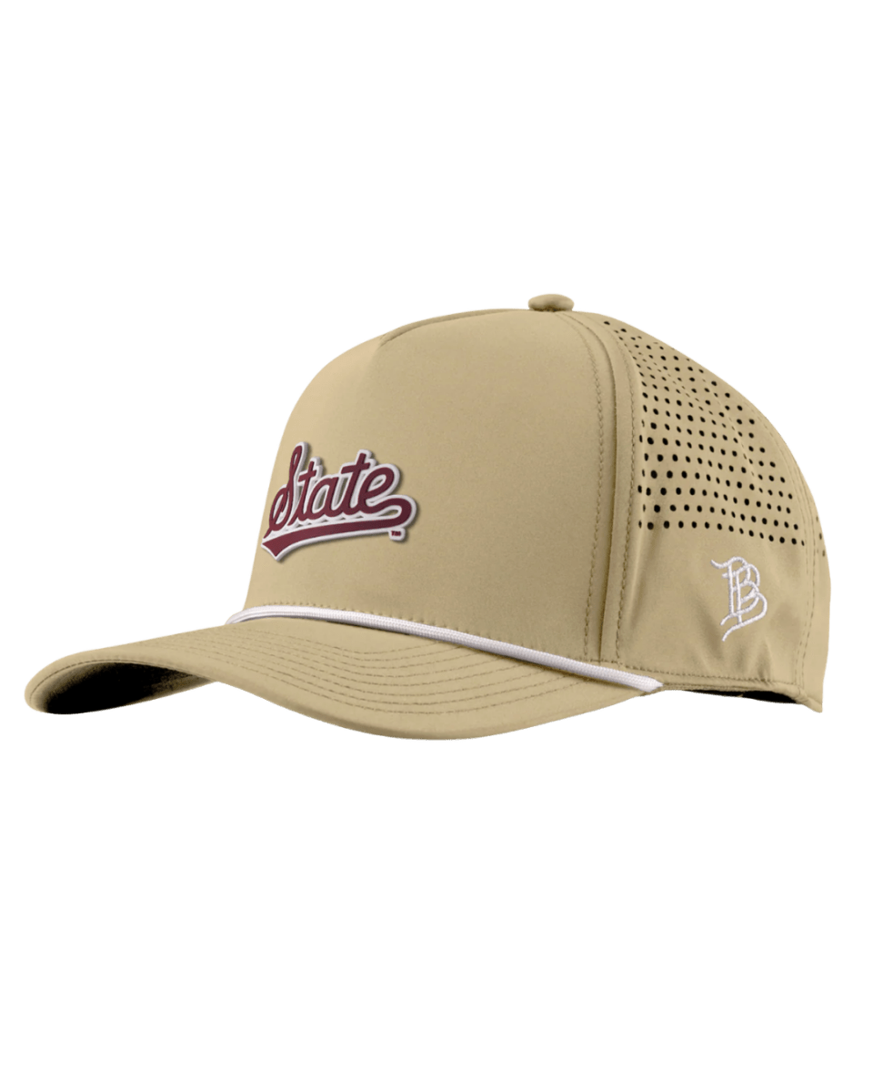 MSU Branded Bills State Script 5 Panel Rope Hat - Shop B - Unlimited - caps adjustable
