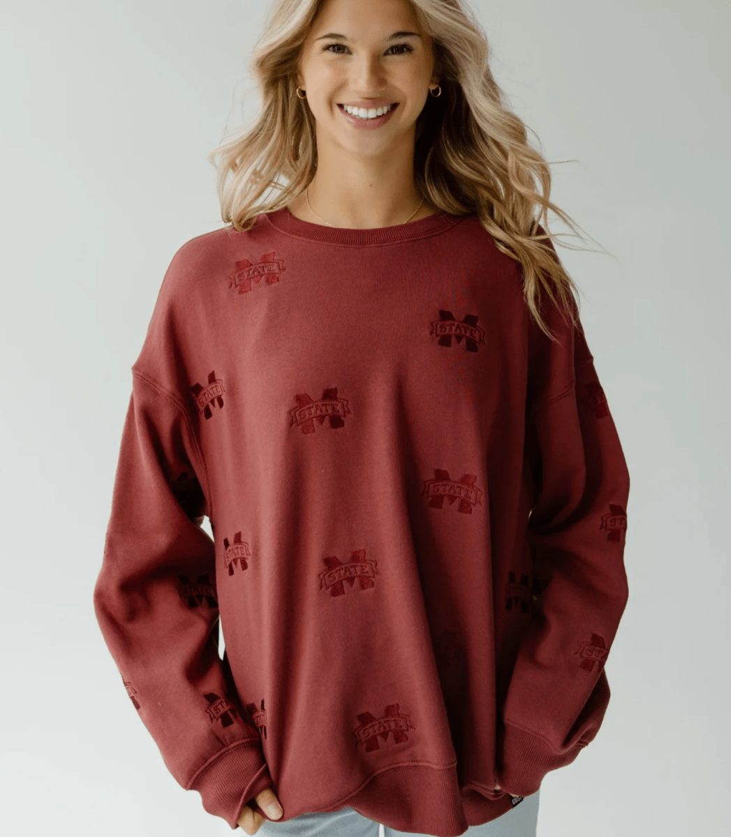 MSU Bulldogs Ritter Embroidered Logo Sweatshirt - Shop B - Unlimited - men fleece