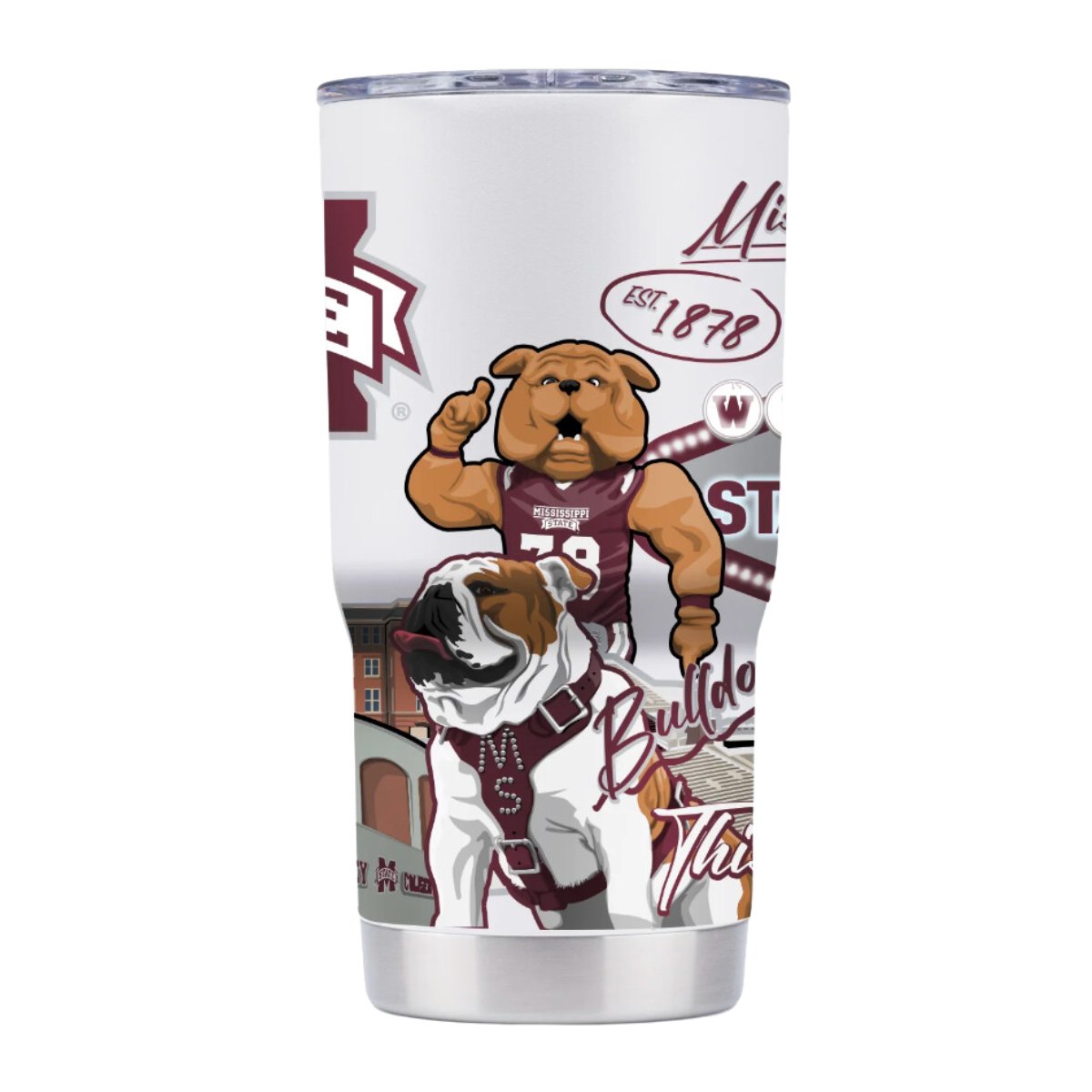 MSU Campus Icons Tumbler - Shop B - Unlimited - novelty drinkware