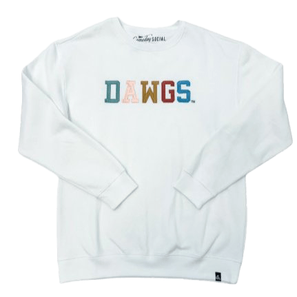 MSU Embroidered Dawgs Crewneck Sweatshirt - Shop B - Unlimited - women fleece