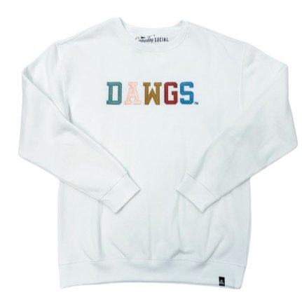 MSU Embroidered Dawgs Crewneck Sweatshirt - Shop B - Unlimited - women fleece