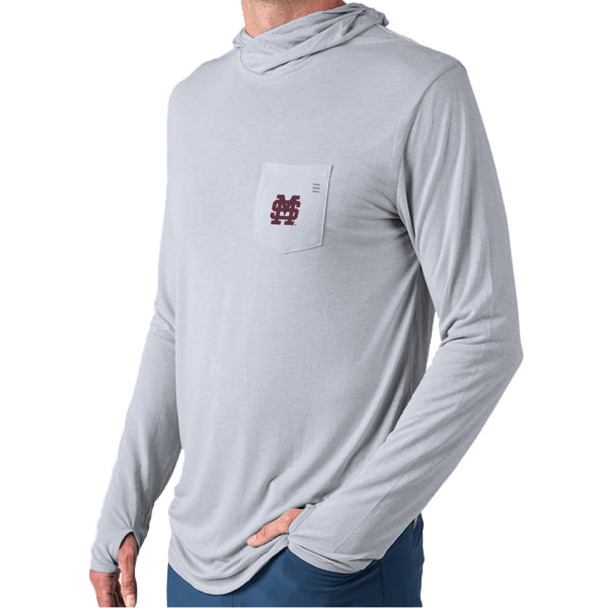 MSU Free Fly Men's Bamboo Lightweight Classic Logo Hoodie - Shop B - Unlimited - men outerwear