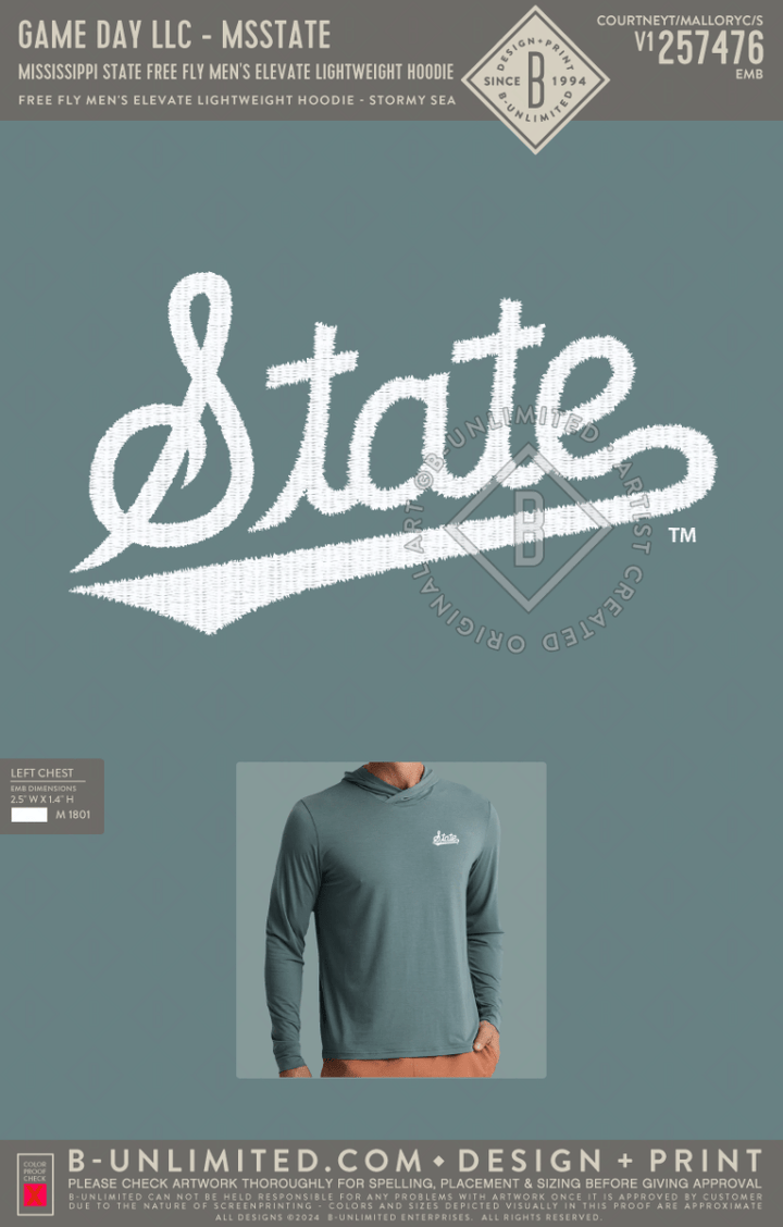 MSU Free Fly Men's Elevate Lightweight Hoodie - Shop B - Unlimited - men outerwear