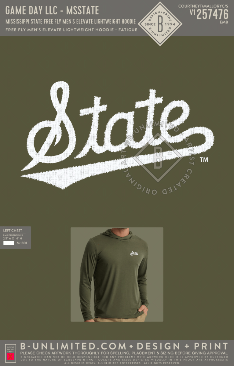 MSU Free Fly Men's Elevate Lightweight Hoodie - Shop B - Unlimited - men outerwear