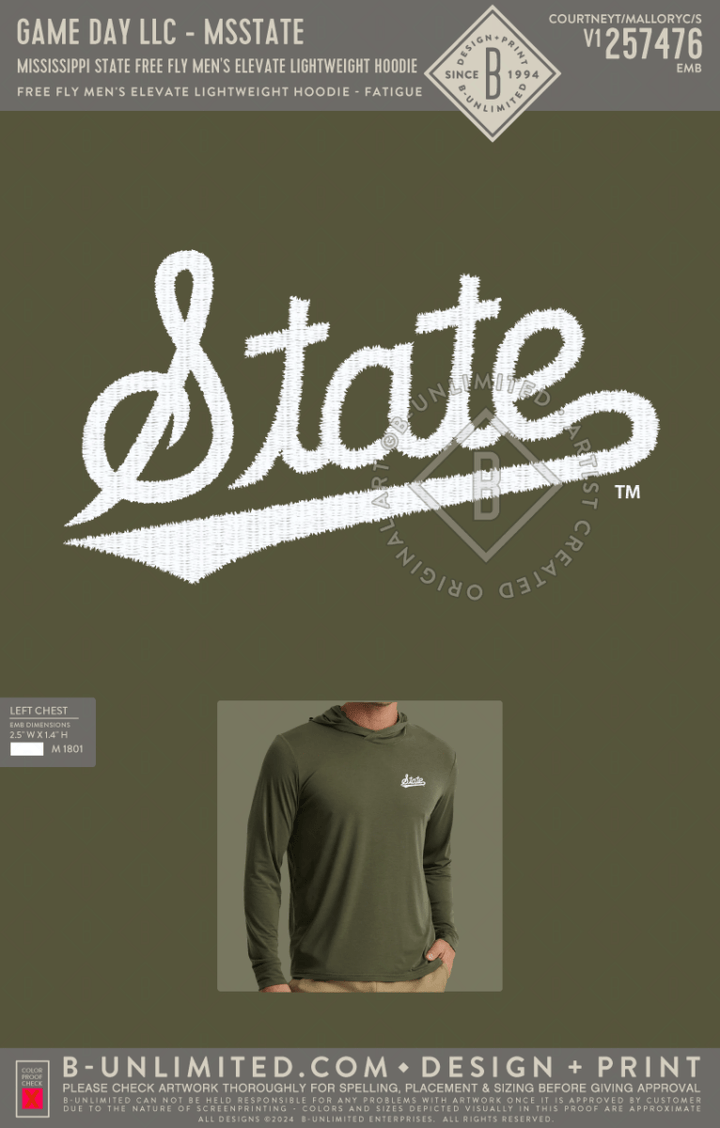 MSU Free Fly Men's Elevate Lightweight Hoodie - Shop B - Unlimited - men outerwear