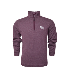 MSU Horn Legend 1/4 Zip Interlocking Pullover - Shop B - Unlimited - men outerwear