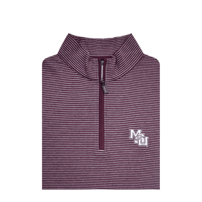 MSU Horn Legend 1/4 Zip Interlocking Pullover - Shop B - Unlimited - men outerwear