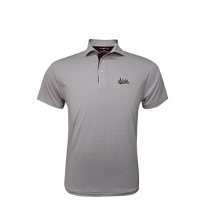 MSU Horn Legend Home Plate Pattern Polo - Shop B - Unlimited - men resort