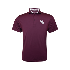 MSU Horn Legend Solid Interlocking Polo - Shop B - Unlimited - men resort