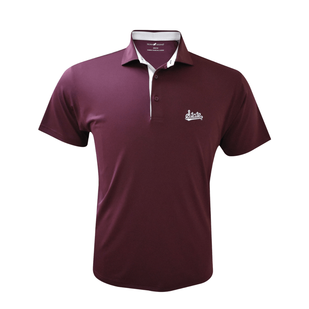 MSU Horn Legend Solid Polo - Shop B - Unlimited - men resort
