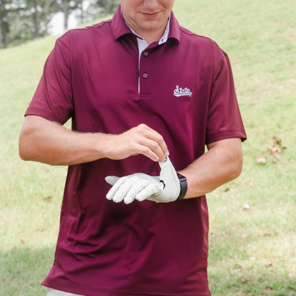 MSU Horn Legend Solid Polo - Shop B - Unlimited - men resort