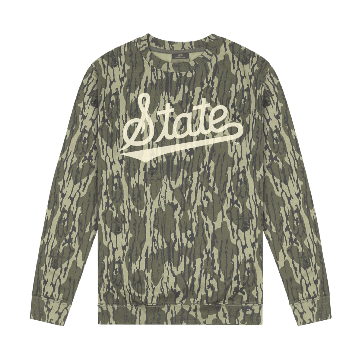 MSU Mossy Oak Crewneck Sweatshirt - Game Day Apparel - men tee