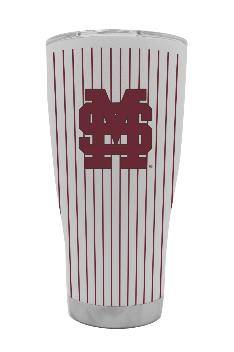 MSU Pinstripe Baseball 30oz Tumbler - Shop B - Unlimited - novelty drinkware
