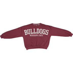 MSU Pressbox Janise Oversized Fleece Sweatshirt - Shop B - Unlimited - women fleece