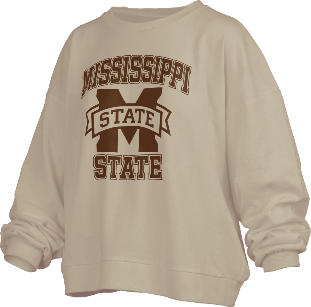 MSU Pressbox Monochrome Waist Length Sweatshirt - Shop B - Unlimited - women fleece