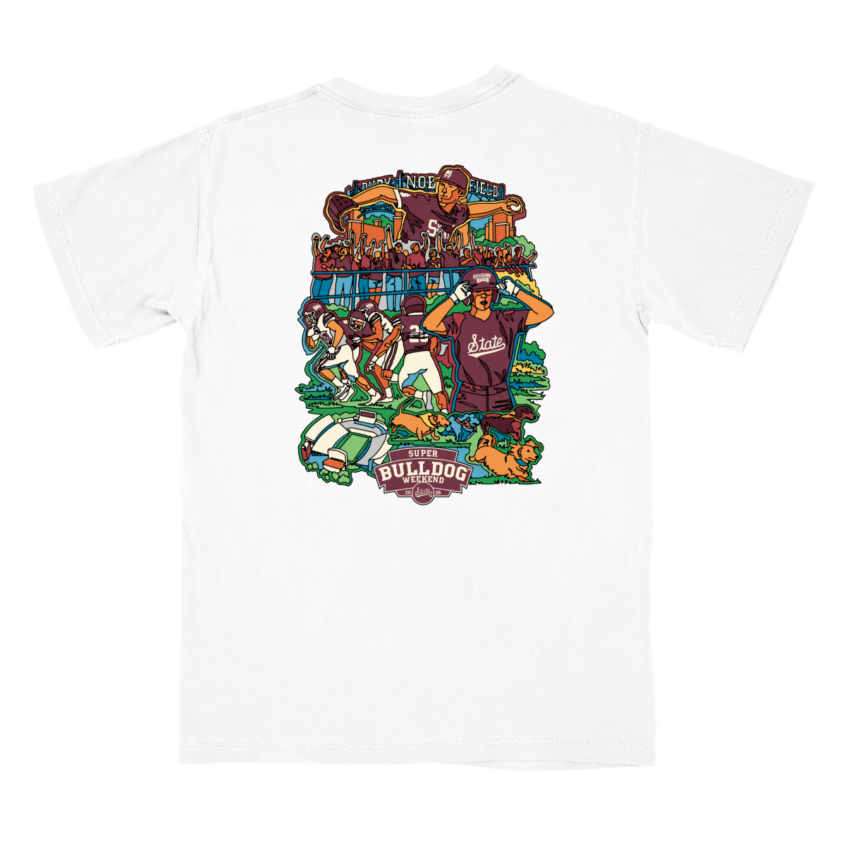 MSU Super Bulldog Weekend 2026 T-Shirt - Game Day Apparel - men tee
