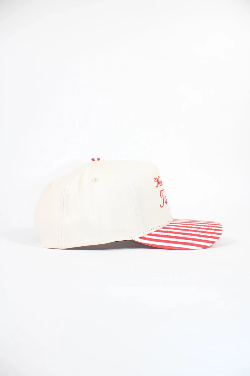 Never Lost a Tailgate Red Stripe Hat - Game Day Apparel - Caps Adjustable