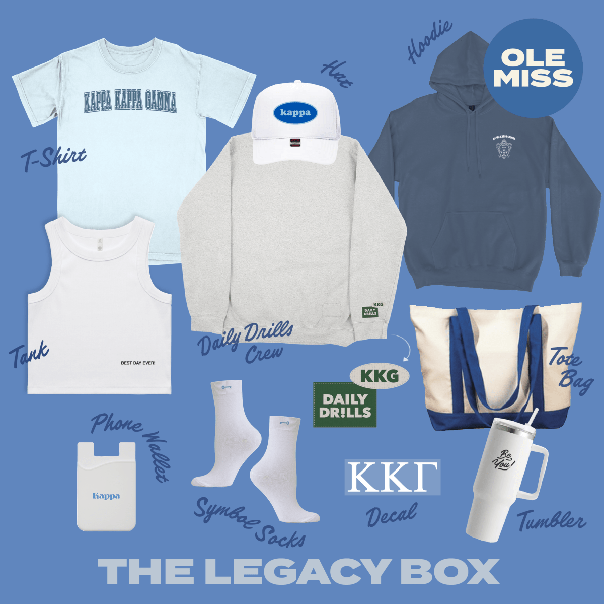 OLE MISS 2025 Sorority Legacy Bid Day Box - Shop B - Unlimited - Bid Day Box 2024