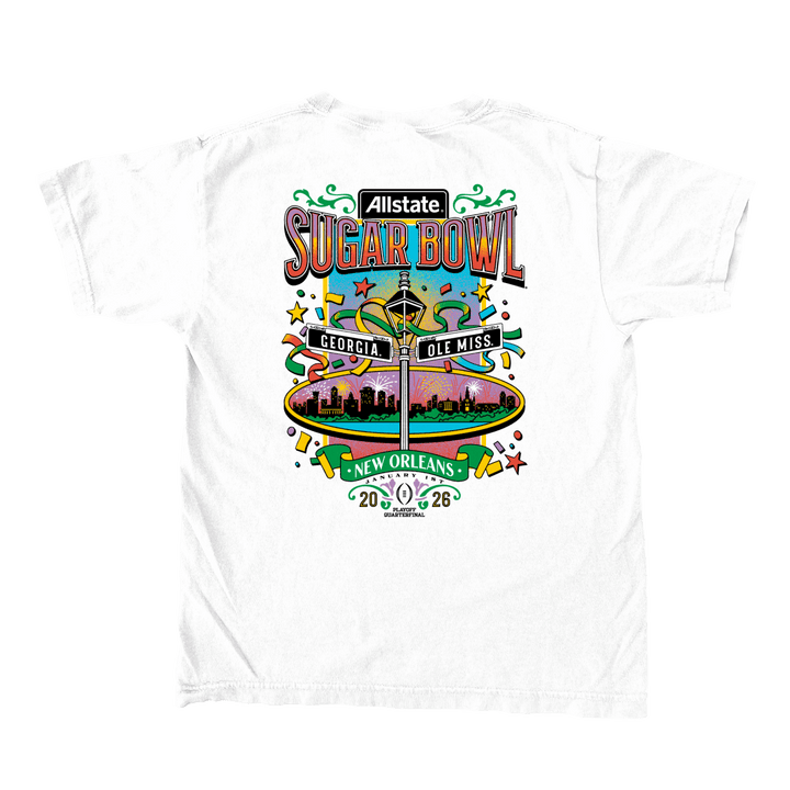 Ole Miss 2026 Allstate Sugar Bowl NOLA Youth T-Shirt - Shop B - Unlimited - 